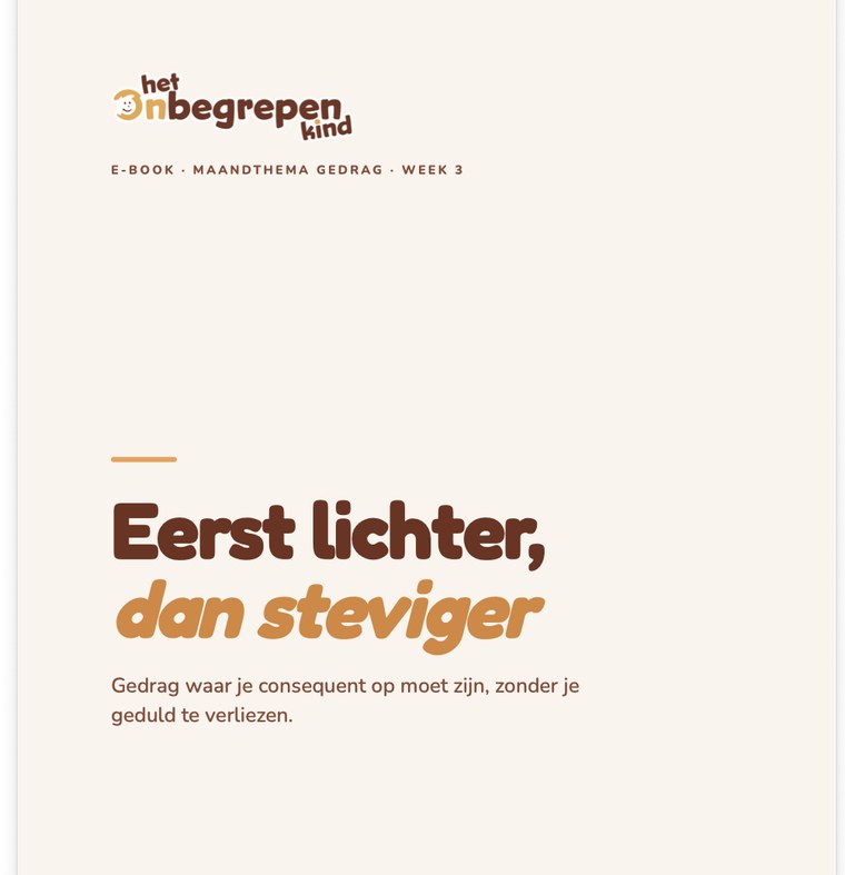 Een ebook van De Basis: Eerst lichter, dan steviger